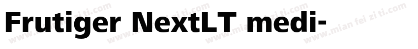 Frutiger NextLT medi字体转换